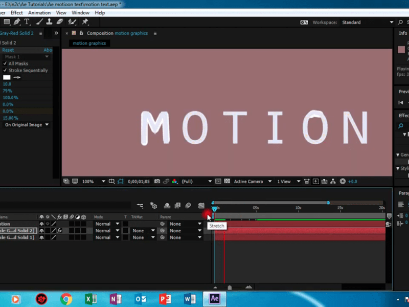 Create a Sample Motion Graphics&nbsp;Animation